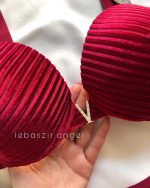 ست اسفنجی جکدار مخمل کبریتی - Image 8