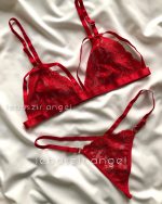 ست فانتزی هارنسی ۳ تیکه قرمز کد 1033 - Image 3