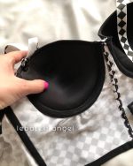 ست اسفنجی دکلته طرح شطرنجی😍 - Image 6