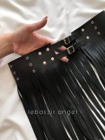 دامن چرمی ریشدار😍 - Image 2