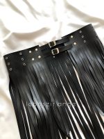 دامن چرمی ریشدار😍 - Image 3