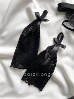 ست بادی هارنسی، گارتر دور ران و مچبند ها مشکی - Image 7