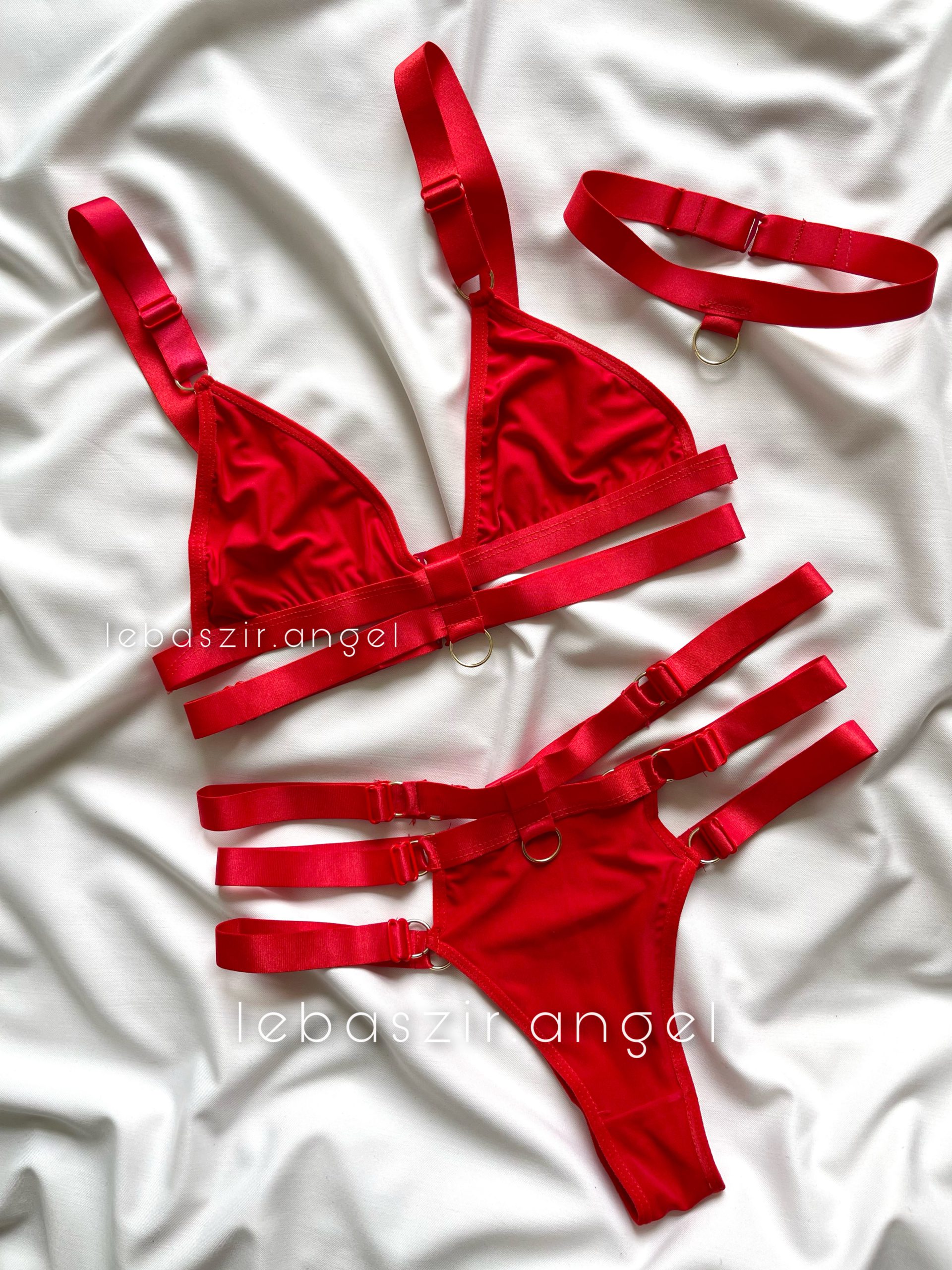 FF9B8EB6-3C89-4847-AEDD-64790C65F9BF ست فانتزی هارنسی ۳تیکه قرمز کد 2508 - Image 1