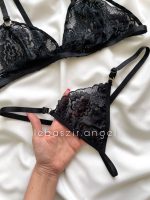 ست فانتزی هارنسی همراه با گردنی و مچبند مشکی کد 1033 - Image 4