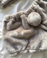 ست نیمتنه و شلوارک تدی نسکافه ای - Image 2