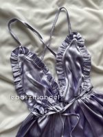 لباس خواب ساتن پشت ضربدری - Image 3