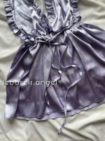 لباس خواب ساتن پشت ضربدری - Image 5