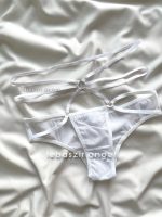 شورت فانتزی بندی سفید کد 256