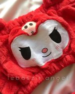 ست نیمتنه و شلوارک تدی قرمز - Image 2