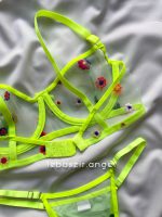 ست تور شیشه ای گل فسفری - Image 5