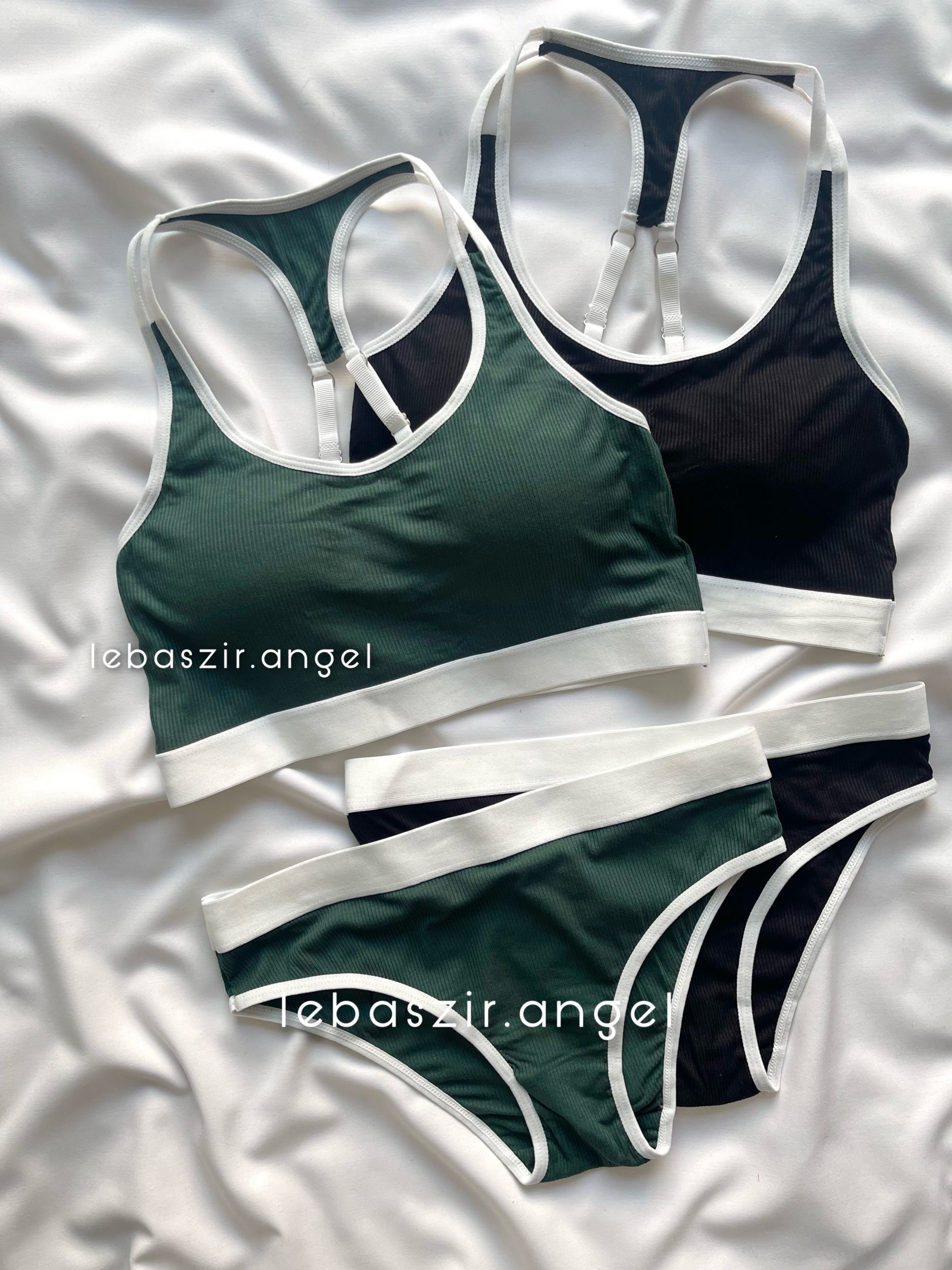 F696F8F9-D1BE-4FBB-9440-4B1FE6B47FB3 ست نیمتنه و شورت اسپرت - Image 1