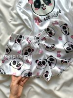 ست تاپ و شلوارک ساتن پاندا🐼 - Image 2