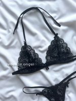 ست فانتزی همراه با گردنی و مچبندها مشکی کد 1012 - Image 5