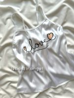تاپ و شلوارک ساتن love - Image 3