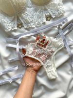 ست برالت اسفنجی ۴تیکه سفید - Image 2