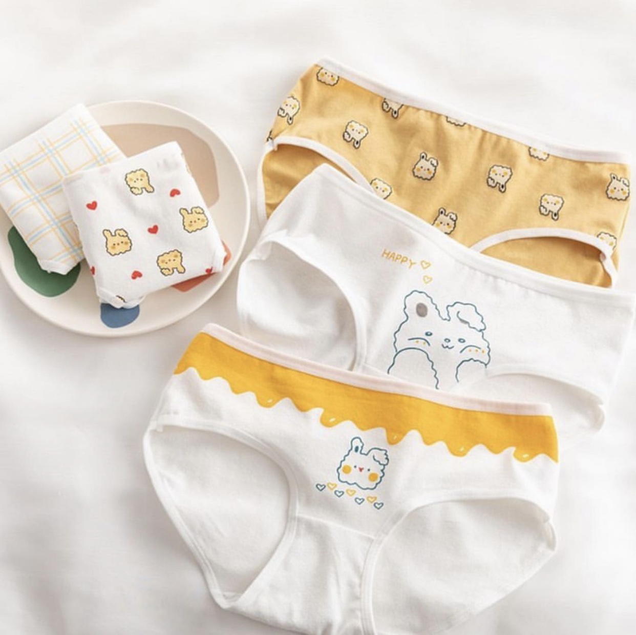 IMG_3008 پک شورت نخی عروسکی زرد - Image 1