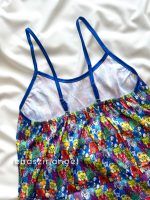 ست تاپ و شلوارک ساتن آبی عروسکی - Image 4