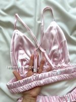 ست نیمتنه و شلوارک ساتن طرح قو کد 8130 - Image 5