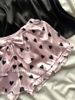 ست تاپ و شلوارک ساتن قلبی - Image 5