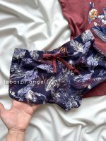 ست تاپ و شلوارک نخی گل کد 3534 - Image 2