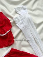 ست فانتزی جورابدار دامنی قرمز کد 1067 - Image 4