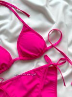 ست بیکینی گره ای صورتی - Image 4