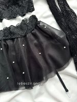 ست فانتزی دامن مرواریدی مشکی کد 1021 - Image 6