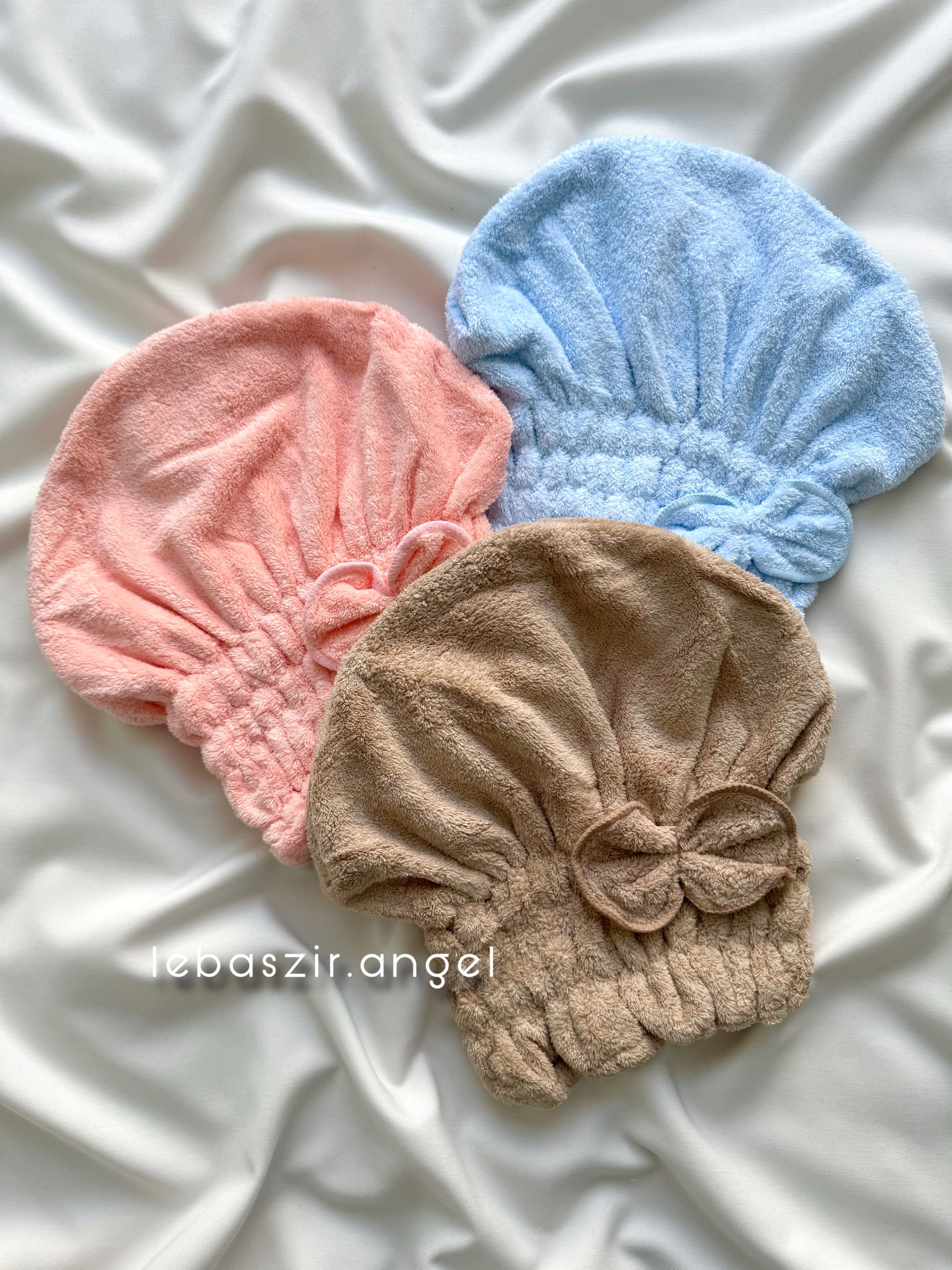 9754E997-C6E0-459D-B7A1-46A3CE2E2197 کلاه حوله ای پاپیون - Image 1