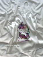 ست تاپ و شلوارک ساتن یونی کورن🦄 - Image 3