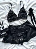 کاستوم دامنی چرم😻 کد 4036