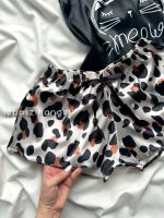 ست تاپ و شلوارک ساتن پلنگی meow! - Image 2