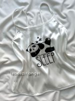 ست تاپ و شلوارک ساتن پاندا sleep - Image 3