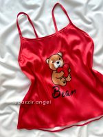ست تاپ و شلوارک ساتن خرسی🧸 - Image 2
