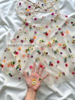 پیراهن تور شیشه ای گلدار😍 - Image 3