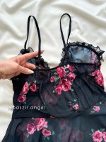 پیراهن حریر گلدار کد 1850 - Image 4