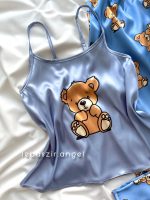 ست تاپ و شلوار ساتن خرسی🧸 - Image 2