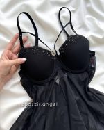 پیراهن کوتاه فانتزی کاپدار - Image 3