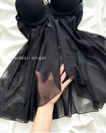 پیراهن کوتاه فانتزی کاپدار - Image 4