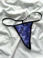 پیراهن حریر گلدار بنفش کد 3193 - Image 6