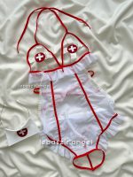 کاستوم فانتزی فاق باز پرستاری سفید🔥 کد 5139
