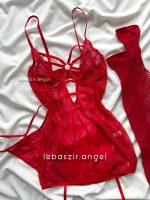 کاستوم فانتزی جورابدار کد 4439 قرمز