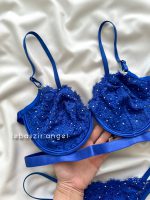 ست فانتزی فنردار نگینی کد 478 آبی - Image 2