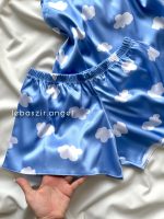 ست تاپ و شلوارک ساتن ابر☁️ - Image 2