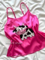 ست تاپ و شلوارک ساتن گاو🐮 - Image 3