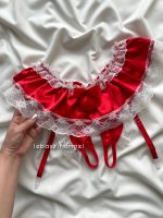 شورت دامنی ساتن فاق باز قرمز کد 303😍🔥