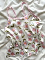 ست تاپ و شلوارک ساتن گل🌸 - Image 3