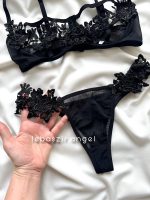 ست فانتزی فنردار🔥 کد 9052 مشکی - Image 2