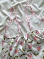ست تاپ و شلوارک ساتن گل🌸 - Image 4