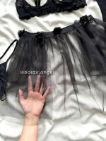 ست فانتزی جورابدار مشکی کد 1202 - Image 3