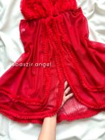 پیراهن توری قرمز😍 - Image 5